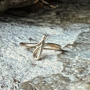 James Avery Script Initial Ring